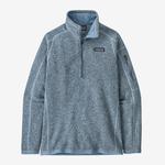 PATAGONIA WOMEN'S BETTER SWEATER 1/4 ZIP: STME STEAM BLUE